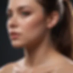Illustration of back acne with highlighted areas