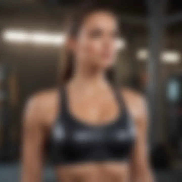 Adjustable Straps Feature in Sports Bra