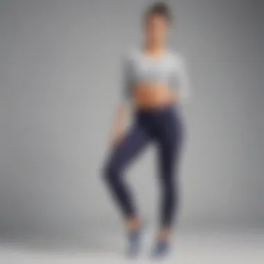 Athleisure Ensemble Featuring Aerie Tights Model styling Aerie tights in an athleisure outfit