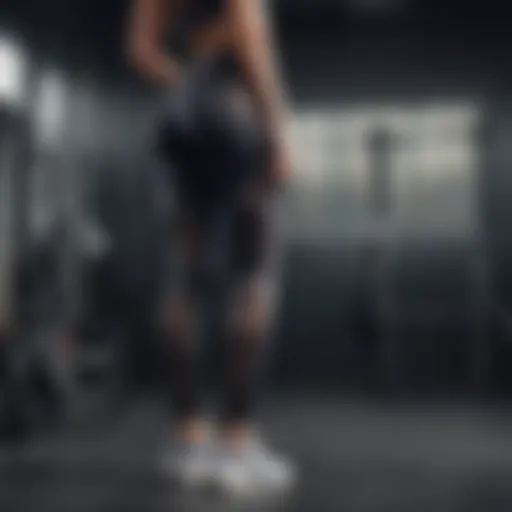 Elegant Gym Leggings with Mesh Detailing