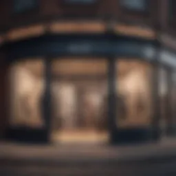 Yoga apparel store front