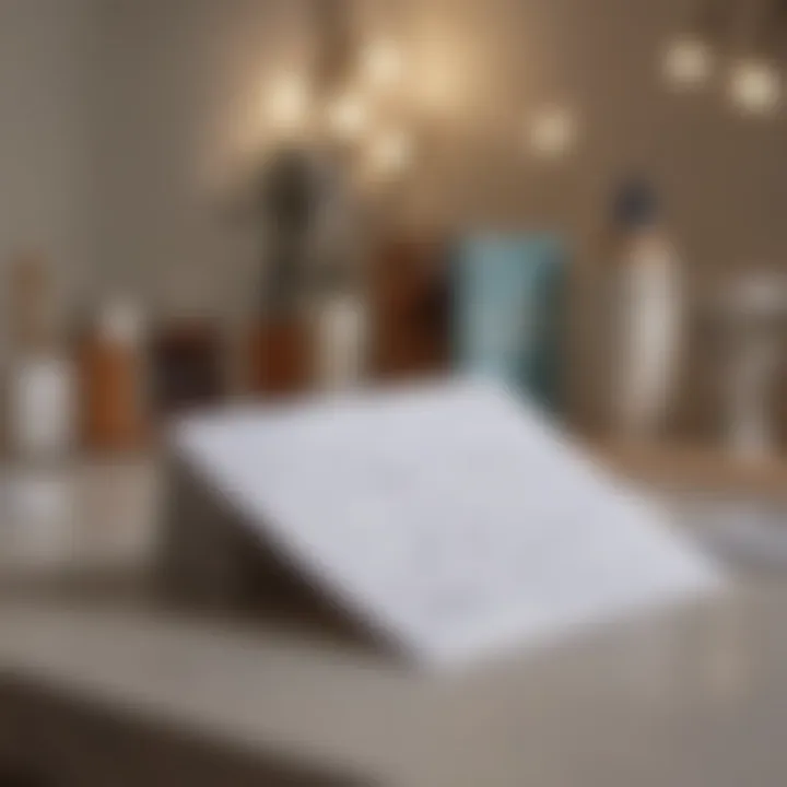 A stylish pocket calendar being used in a professional setting, highlighting its practicality
