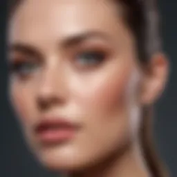 Close-up view of a facial wand showcasing its sleek design and advanced features