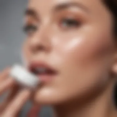 Application of Glossing Cream