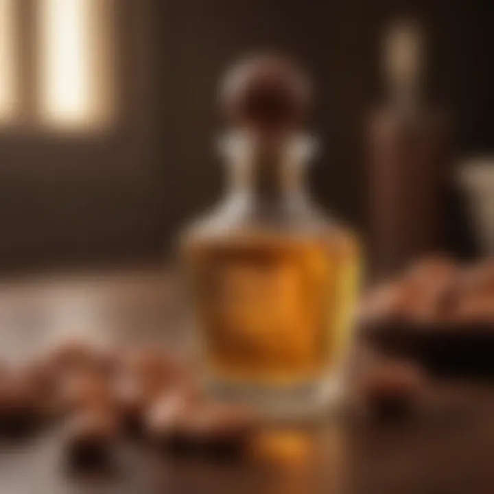 Argan Oil Bottle with Nuts