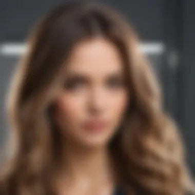 The Elegance of Balayage Artistic representation of balayage technique