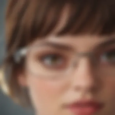 A close-up of accessories that can enhance looks during the bangs transition.
