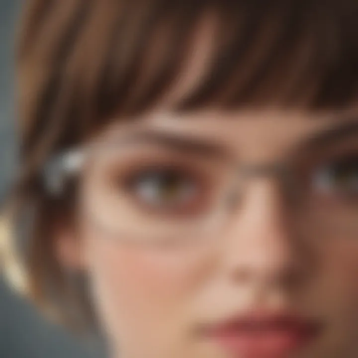 A close-up of accessories that can enhance looks during the bangs transition.