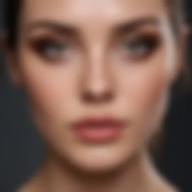 An informative graphic illustrating the benefits of organic makeup