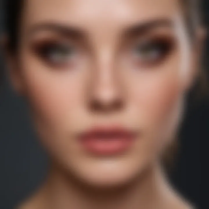 An informative graphic illustrating the benefits of organic makeup