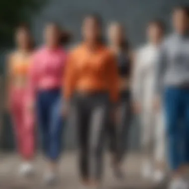 Diverse Jogger Styles A variety of joggers displayed on a stylish backdrop