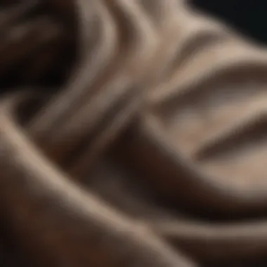 Luxurious Textures in Baggy Fashion A close-up of luxurious fabric textures in baggy attire.