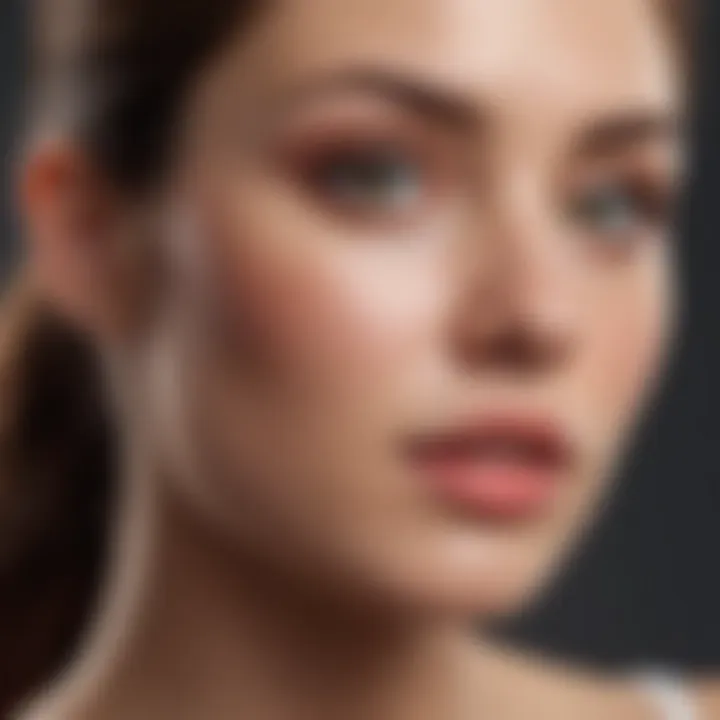 Chart depicting lifestyle modifications to improve skin health