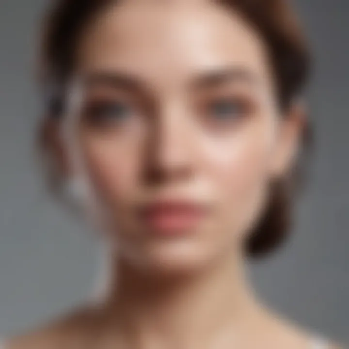 Illustration of skincare products suitable for cystic acne treatment