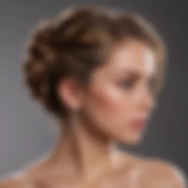 Chic Updo for Fine Hair Elegant updo showcasing fine hair's natural beauty