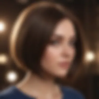 Stylish Bob for Fine Hair A modern bob hairstyle enhancing fine hair volume
