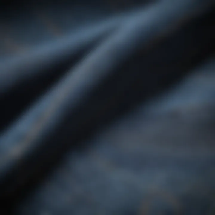 Close-up of denim fabric