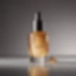 Luxurious serum bottle with a dropper