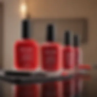 Stylish Shellac Home Kit A beautifully arranged shellac home kit showcasing vibrant colors and essential tools.