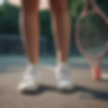 Summer Style: Tennis Shoes and Dresses Stylish tennis shoes paired with a summer dress