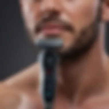 Ergonomic Electric Razor Design User-friendly electric razor with ergonomic design.