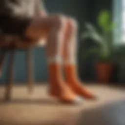 Elegant arrangement of Brother Vellies socks showcasing sustainable materials