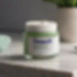 Elegant Cetaphil Moisturizing Cream Jar on Marble Surface