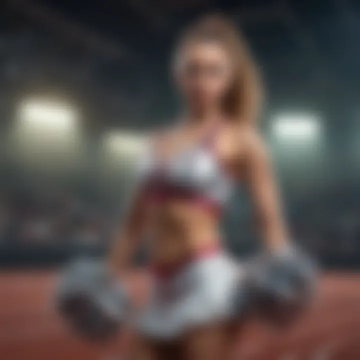 Unique memento representing cheerleading achievements