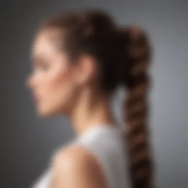 Chic braided ponytail for shoulder-length hair