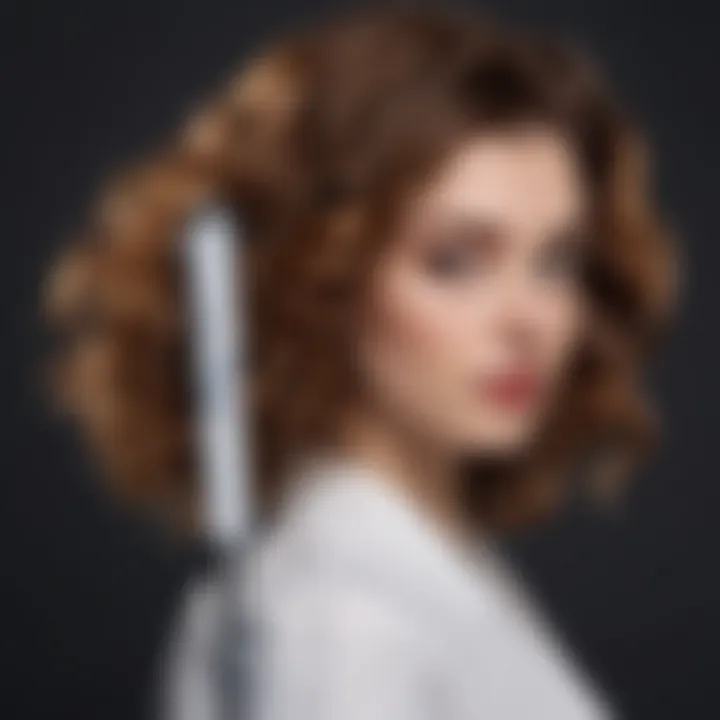 Chic Marble Patterned Curling Iron