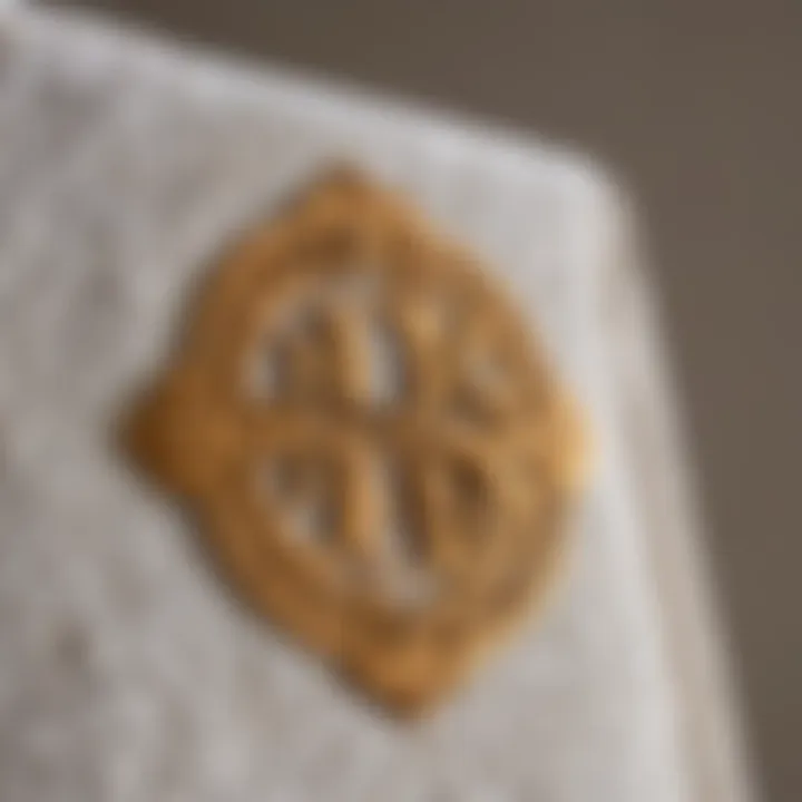 Chic Monogrammed Personalization of Tory Burch Towel