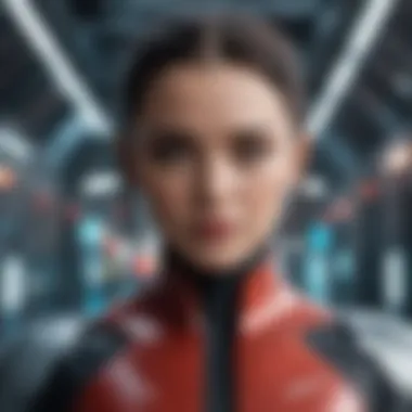 Futuristic Sci-Fi Marvel A mesmerizing shot from a futuristic sci-fi movie on HBO Max