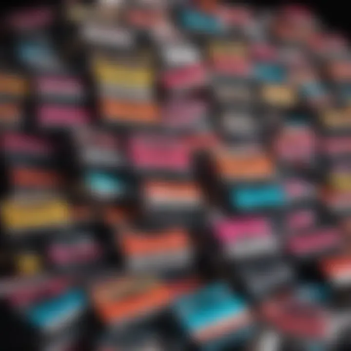 Colorful Cassette Tapes in a Pile
