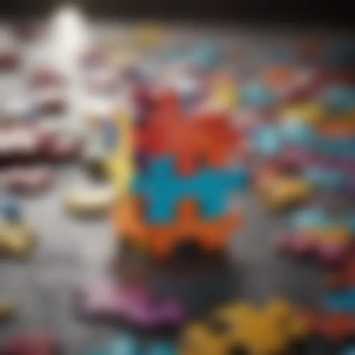 Colorful Jigsaw Puzzle Pieces