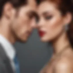 Illustration depicting the allure of forbidden desires in relationships