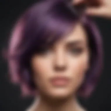 Chemical Treatments for Dyed Hair Care Close-up of a professional applying a hair treatment