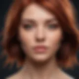 Vibrant dyed hair showing signs of dryness