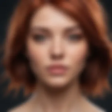 Vibrant dyed hair showing signs of dryness