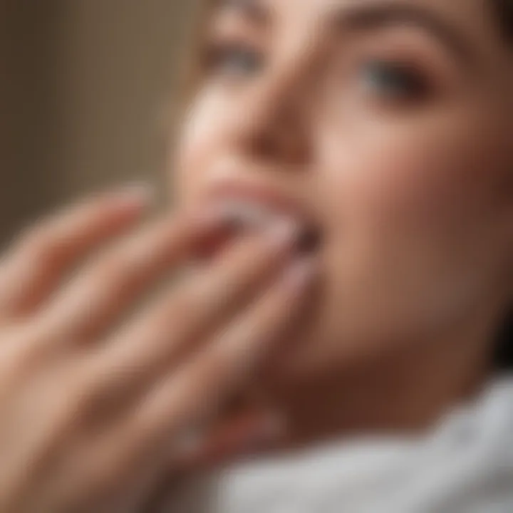 A beautifully manicured nail post-removal, emphasizing healthy nail care and aftercare products.