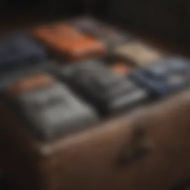 Efficient Organization in Luggage Design Detailed view of luggage compartments and organization