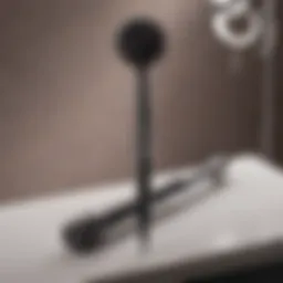 Elegant design of the Sephora curling wand showcased on a vanity