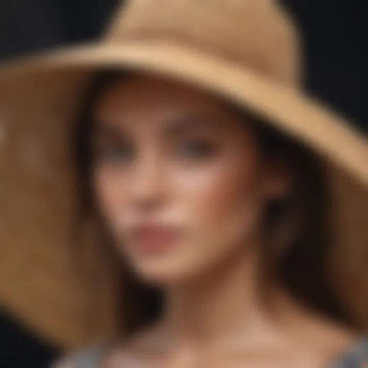 Close-up of handcrafted straw material showcasing intricate weaving