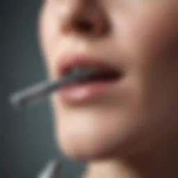 Close-up of a dermaplaning razor on a clean surface