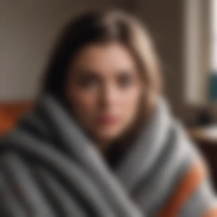 Graphic showcasing personal preference in blanket choices
