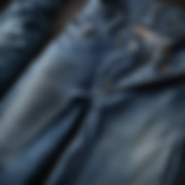 Assorted blue jeans showcasing diverse styles and cuts