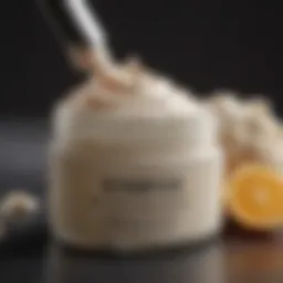 A close-up view of the unique ingredients found in bump skin cream