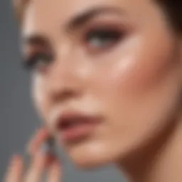 Elegant display of cruelty-free eyelash growth serums amidst natural elements