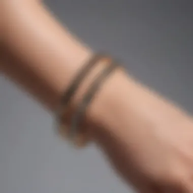 Minimalist Bracelet: Modern Aesthetics and Craftsmanship A minimalist bracelet crafted from high-quality materials, exemplifying modern aesthetics.