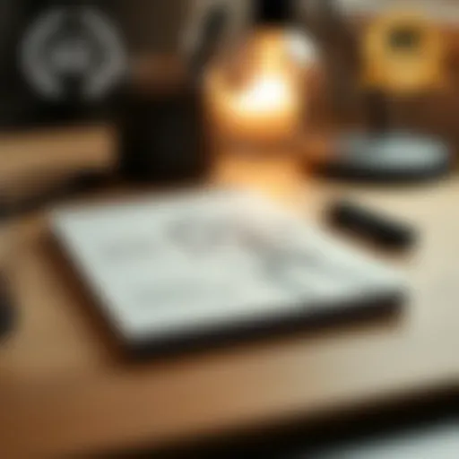 A sketch of a clothing design on a notepad
