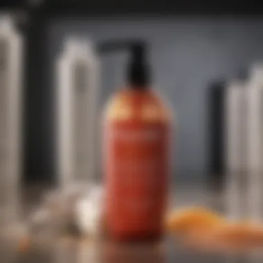 Close-Up of Shampoo Ingredients Close-up of shampoo ingredients